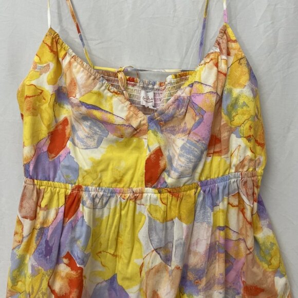 Ingrid & Isabel Women's Size Large Maternity Watercolor Floral Print Tank Top - Picture 2 of 13